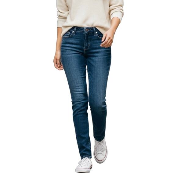 Paige Women's Jimmy Jimmy Skinny Jeans 28 Medium Wash Low Rise Stretch Denim - Picture 1 of 9